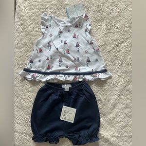 Kissy kissy 2 piece sailboat set